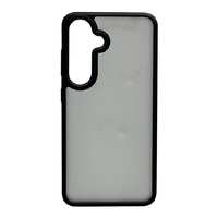 ラスタバナナ Galaxy S25用ハイブリッドケース TPU×PC ブラック×フロストブラック 8745GS25HPBKFB