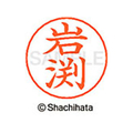 シヤチハタ ネームペン用ネーム シルバー 既製 岩渕 FC46097-X-GPS-0326