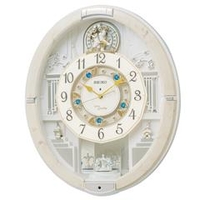 SEIKO 電波掛時計 アイボリーマーブル模様光沢仕上げ RE576A