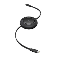 Baseus Free2Draw 巻き取り式 USB-Cケーブル 100W 1m Cluster Black P1036450011100