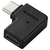 エレコム USBアダプター L字横(USB Type-C(TM)プラグ - USB Type-Cポート) ブラック AD-CFCML01BK-イメージ1