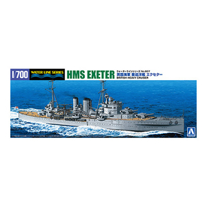 アオシマ 英国海軍 重巡洋艦 エクセター 1/700 ウォーターライン No.807 AWL807エクセタ-N アオシマ 英国海軍 重巡洋艦 エクセター 1/700 ウォーターライン No.807 AWL807エクセタ-N