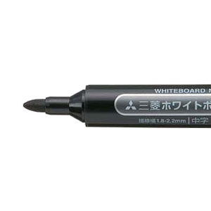三菱鉛筆 ホワイトボードマーカー 中字丸芯 黒 10本 F376805-PWB4M.24-イメージ2
