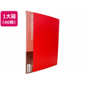 Forestway クリヤーブック エコノミー A4 10ポケット 赤 40冊 FC968NT-FRW-210316