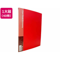 Forestway クリヤーブック エコノミー A4 10ポケット 赤 40冊 FC968NT-FRW-210316