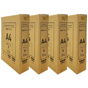 Forestway クリヤーブック エコノミー A4 10ポケット 赤 40冊 FC968NT-FRW-210316-イメージ4