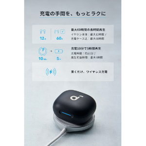 Anker 完全ワイヤレスイヤフォン ブラック A3955N11-イメージ4