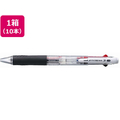 三菱鉛筆 ジェットストリーム3色0.38mm 透明 10本 F398771-SXE3-400-38.T