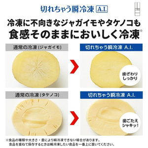 三菱 【フレンチドア】540L 6ドアノンフロン冷蔵庫 JMシリーズ 中だけひろびろ大容量 JMシリーズ シルクウッド MR-JM54N-W-イメージ11