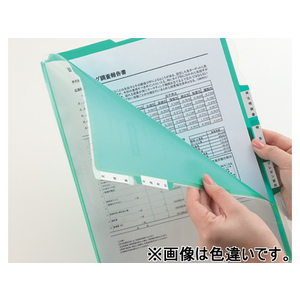 キングジム スーパーハードホルダー5山インデックス透明(マチ付) A4タテ 白 F873990-766Tｼﾛ-イメージ4