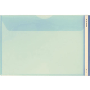 キングジム Mホルダー A4ヨコ 収納幅10mm 青 F818371-733Eｱｵ-イメージ1