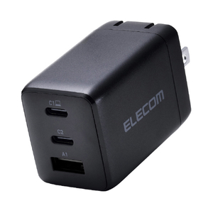 エレコム USB Power Delivery 67W AC充電器(C×2+A×1) ブラック MPA-AC10367BK-イメージ1