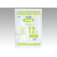 パックスタイル ポリ規格袋 025 NO.12 100枚 FC956SG-00434965