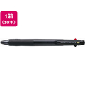 三菱鉛筆 ジェットストリーム3色0.38mm透明黒 10本 F398772-SXE340038T.24