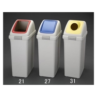 エスコ ダストボックス 角穴蓋 レッド 40L FCY1032-EA995CC-21