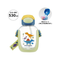 スケーター ワンプッシュストローボトル 530mL ディノサウルス FC179RW-PDSH6DX