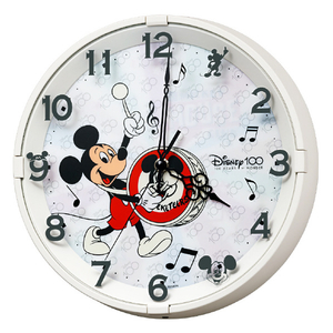 リズム 8MG817MC72 掛時計M817/Disney(ミッキーマウス) Disney 白