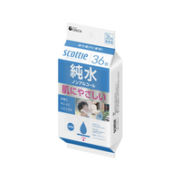 クレシア スコッティ ウェットティシュー 純水 ノンアルコール 36枚 FCJ501E-77667
