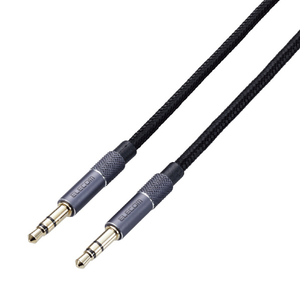 エレコム オーディオケーブル(φ3.5ステレオミニ) アルミコネクタタイプ 0.5m ブラック AX-35MA05BK エレコム オーディオケーブル(φ3.5ステレオミニ) アルミコネクタタイプ 0.5m ブラック AX-35MA05BK