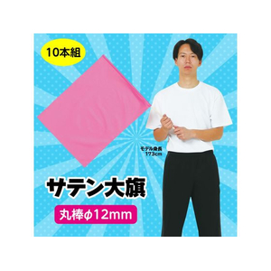 アーテック サテン大旗 φ12mm メタリックピンク 10本組 FCE432R-18425-イメージ2