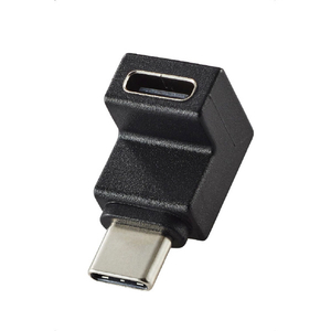 エレコム USBアダプター L字縦(USB Type-C(TM)プラグ - USB Type-Cポート) ブラック AD-CFCML02BK-イメージ8