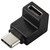 エレコム USBアダプター L字縦(USB Type-C(TM)プラグ - USB Type-Cポート) ブラック AD-CFCML02BK-イメージ1