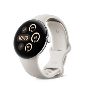 Google スマートウォッチ Google Pixel Watch 3 41mm Polished Silver アルミケース/Porcelain アクティブ バンド GA05735-US-イメージ1
