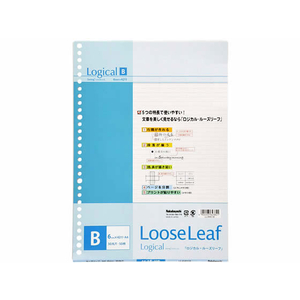 ナカバヤシ スイング・ロジカルルーズリーフ A4 B罫6mm 50枚 F047125-LL-A401B-イメージ1