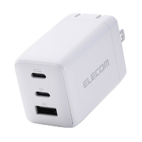 エレコム USB Power Delivery 67W AC充電器(C×2+A×1) ホワイト MPA-AC10367WH