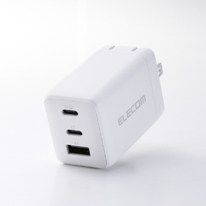 エレコム USB Power Delivery 67W AC充電器(C×2+A×1) ホワイト MPA-AC10367WH-イメージ2