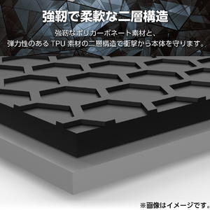 エレコム iPhone 16用ZEROSHOCK ケース ブラック PM-A24AZEROBK-イメージ5