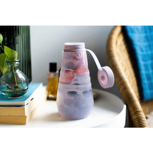 stojo 水筒 stojo 590ml 折りたたみ 半透明 Jelly JellyLilac W1-LIL-JC-イメージ2