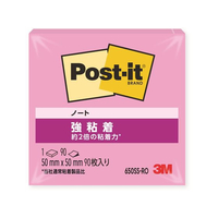 3M ポスト・イット ノート 強粘着 50×50mm トロピカルピンク 1冊 F827141-650SS-RO