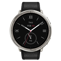 AMAZFIT Amazfit Active 2 Round レザー プレミアム 44mm ブラック SP170073-C225