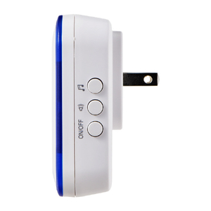エルパ 電池を使わないワイヤレスチャイム 防水押ボタン送信器・受信器セット WC-S8061AC-イメージ4