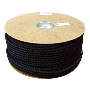 ユタカメイク ポリエステルロープ ドラム巻 9φ×150m 黒 FC000HF-7541368-イメージ1