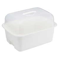 リス H&H ディッシュドレイナーフード付き M ホワイト FC155LV-7390612