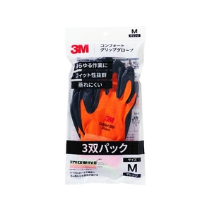 3M コンフォートグリップグローブ オレンジ Mサイズ 3双パック FC775YX-1947918-イメージ1