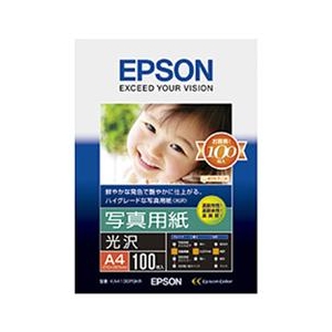 エプソン 写真用紙 光沢 A4 100枚 KA4100PSKR エプソン 写真用紙 光沢 A4 100枚 KA4100PSKR