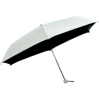 ウォーターフロント 銀行員の日傘折60cm シルバー BKUV160SH-SL