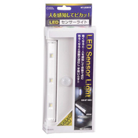 オーム電機 LEDセンサーライト ホワイト NITL033MW