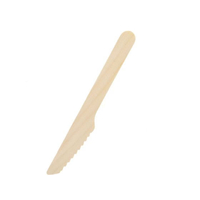 シモジマ 木製ナイフ 140mm 未晒紙完封 100本 FC189NJ-004514131