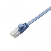 エレコム ツメ折れ防止フラットLANケーブル(Cat6準拠) 2．0m ブルー LD-GFT/BU20