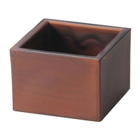 江部松商事 新一合マス チーク刷毛目 1201888 FC227LS-6224410