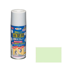 アサヒペン 浴室用塗料スプレー 300ml ペールグリーン FC454NS-イメージ1