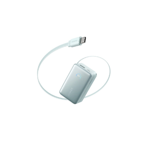 Anker Anker Nano Power Bank (10000mAh, 45W, 巻取り式 USB-Cケーブル) ミントブルー A1638N61-イメージ1