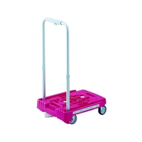 トラスコ中山 TRUSCO 樹脂台車 カルティオミニ weego 省音G車輪 ピンク S FC424HJ-8187009