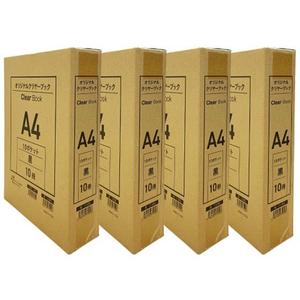 Forestway クリヤーブック エコノミー A4 10ポケット 黒 40冊 FC974NT-FRW-210395-イメージ4