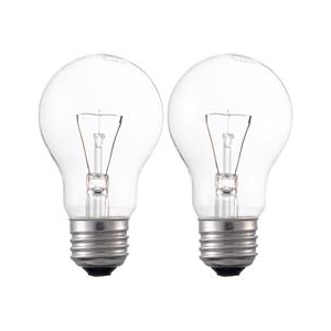 オーム電機 PS55形・E26口金 白熱球  40Wクリア電球タイプ 2個入り LC100V40W55/2P-イメージ2