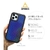 Dparks iPhone 12 mini用TWINKLE COVER キューブパターン ブルー DS19758I12-イメージ2